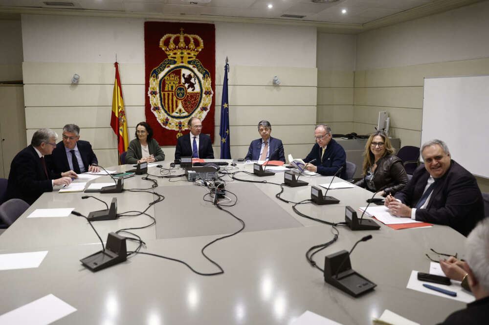 Reunion de portavoces del senado en Madrid