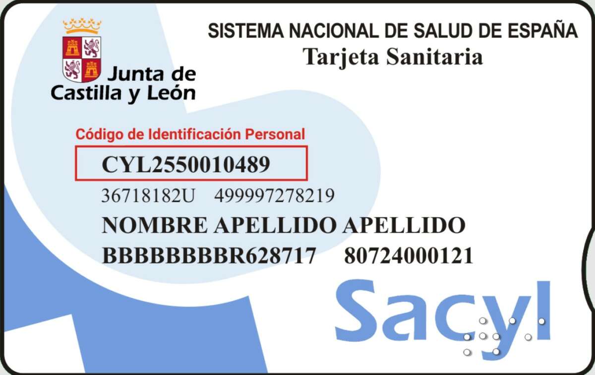 La tarjeta sanitaria de Castilla y León
