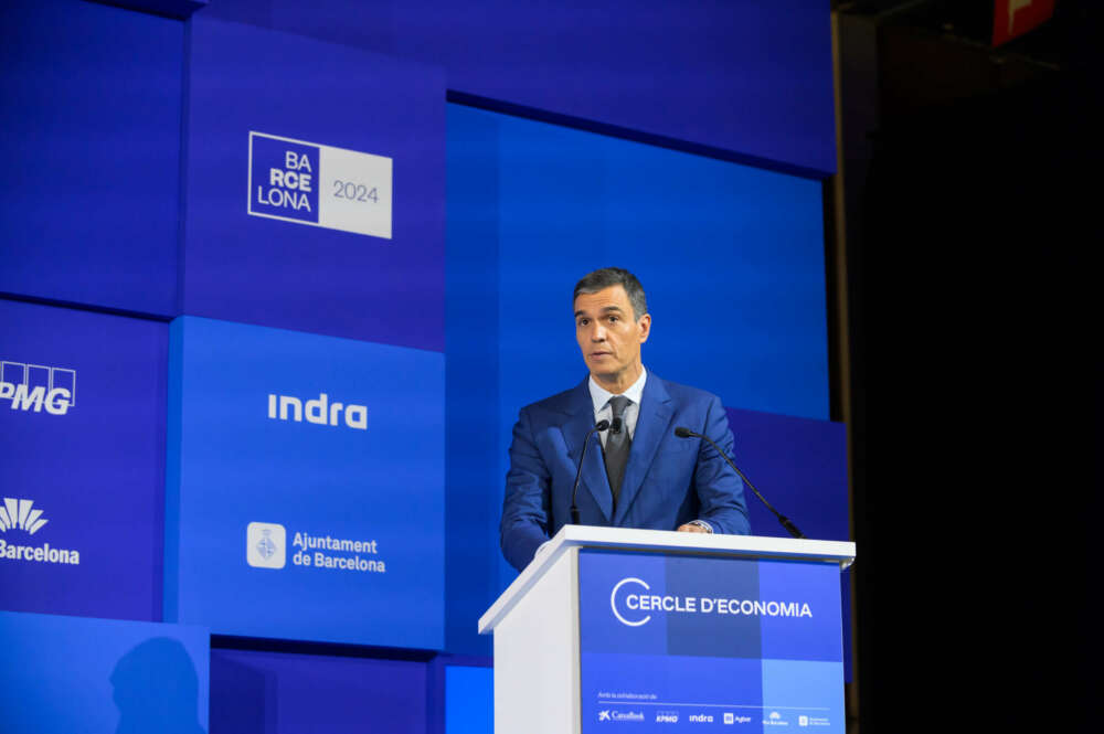 El presidente del Gobierno, Pedro Sánchez. Foto: Cercle d'Economia.