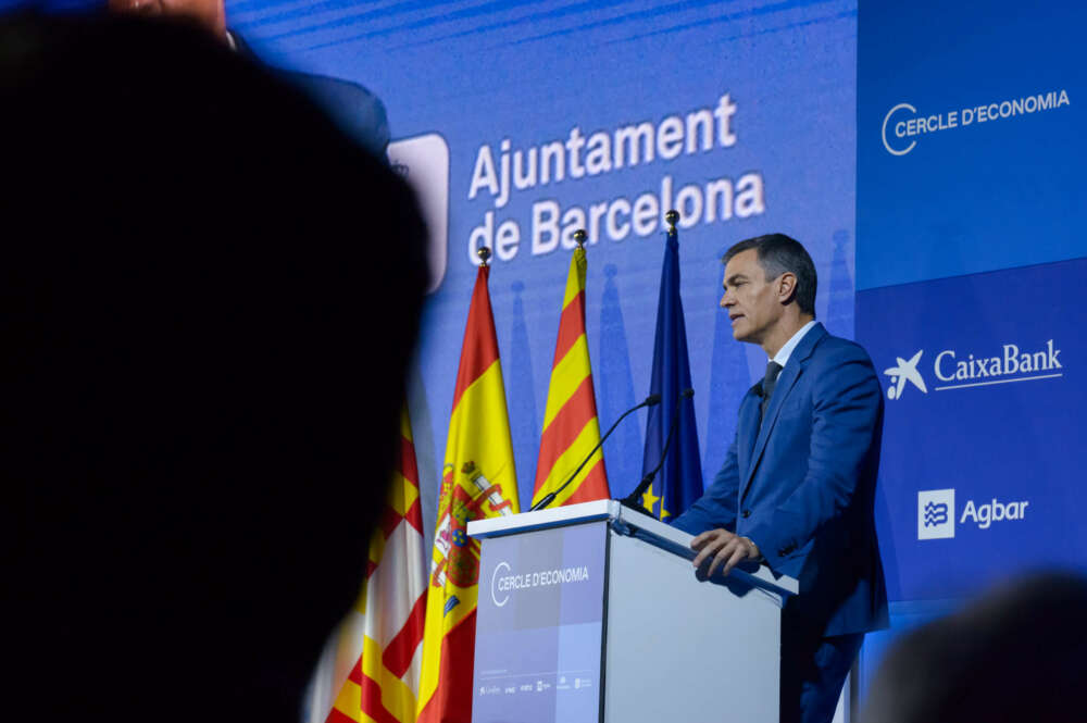 El presidente del Gobierno, Pedro Sánchez. Foto: Cercle d'Economia.