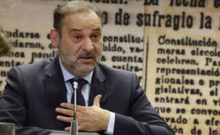 El exministro José Luis Ábalos comparece en el Senado. EFE/ Zipi Aragon