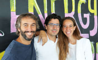 Fundadores de Holaluz (Oriol Vila; Ferran Nogué; y Carlota Pi)