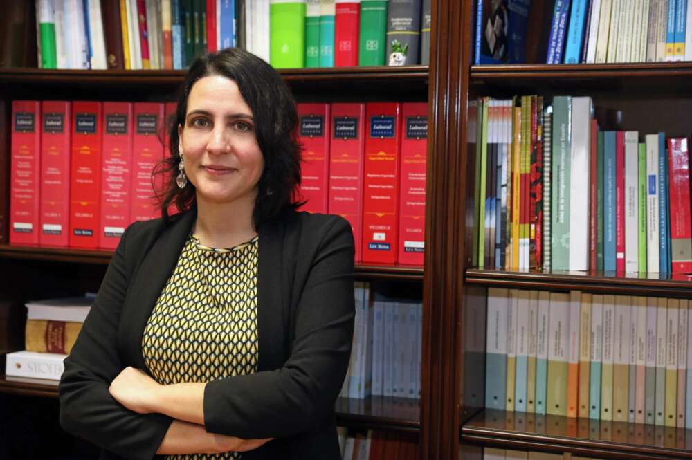 La directora de la Oficina Nacional de Lucha contra el Fraude, María Pita Lucas. Foto: Ministerio de Trabajo y Economía Social