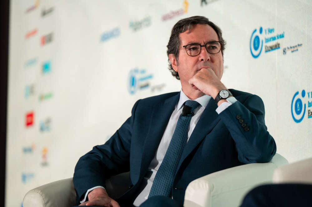 El presidente de la CEOE, Antonio Garamendi. Foto: EFE/Fernando Villar
