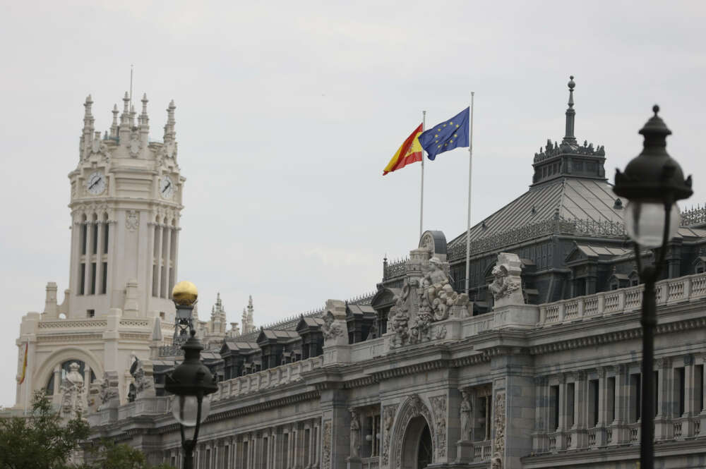 La fachada del Banco de España este miércoles en Madrid. EFE/ Mariscal