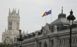 La fachada del Banco de España este miércoles en Madrid. EFE/ Mariscal