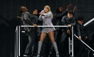 La cantante Taylor Swift, en uno de los conciertos de su gira, en Lisboa. EFE/EPA/MIGUEL A. LOPES