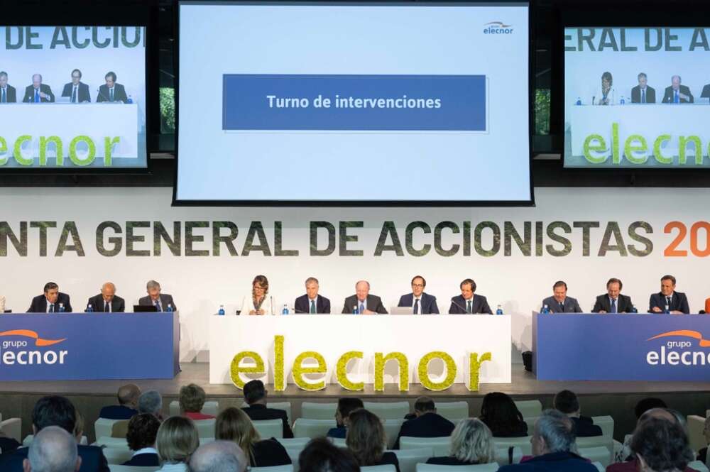 La Junta General de Accionistas de Elecnor, celebrada este 22 de mayo. ELECNOR