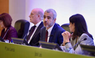 El CEO de Aena en la presentación del nuevo plan estratégico 2022-2026.