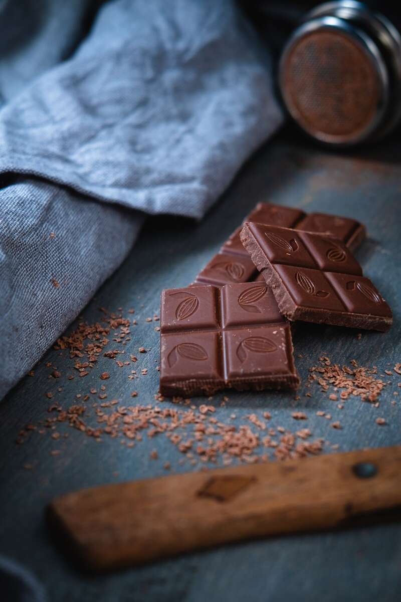Unas onzas de chocolate negro