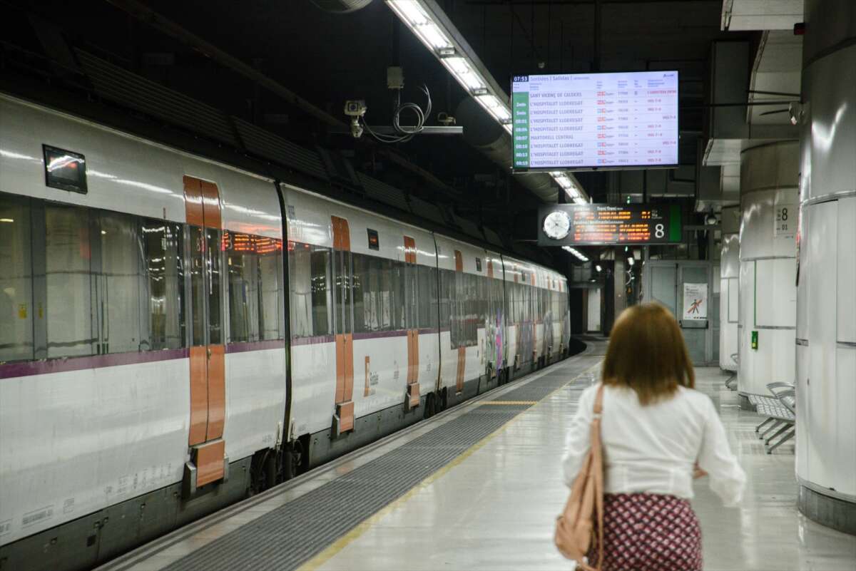 Rodalies en el punto de mira. Foto: Alberto Paredes / Europa Press