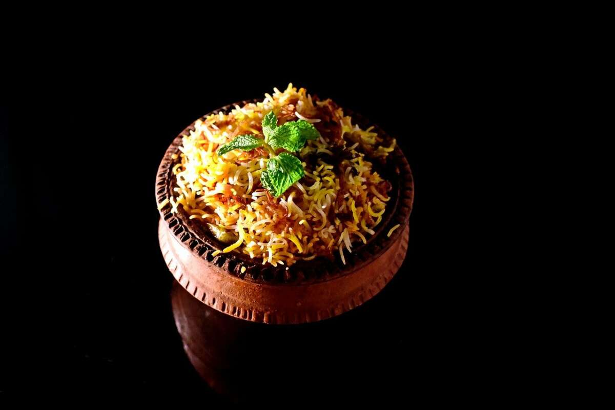 Un plato de arroz basmati