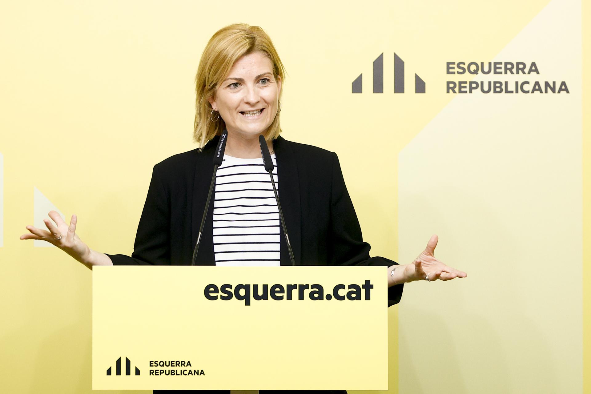 La portavoz de ERC, Raquel Sans. EFE/Quique Garcia