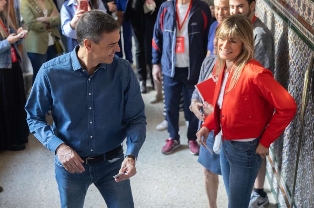 Begoña Gómez y Pedro Sánchez. Eduardo Parra / Europa Press