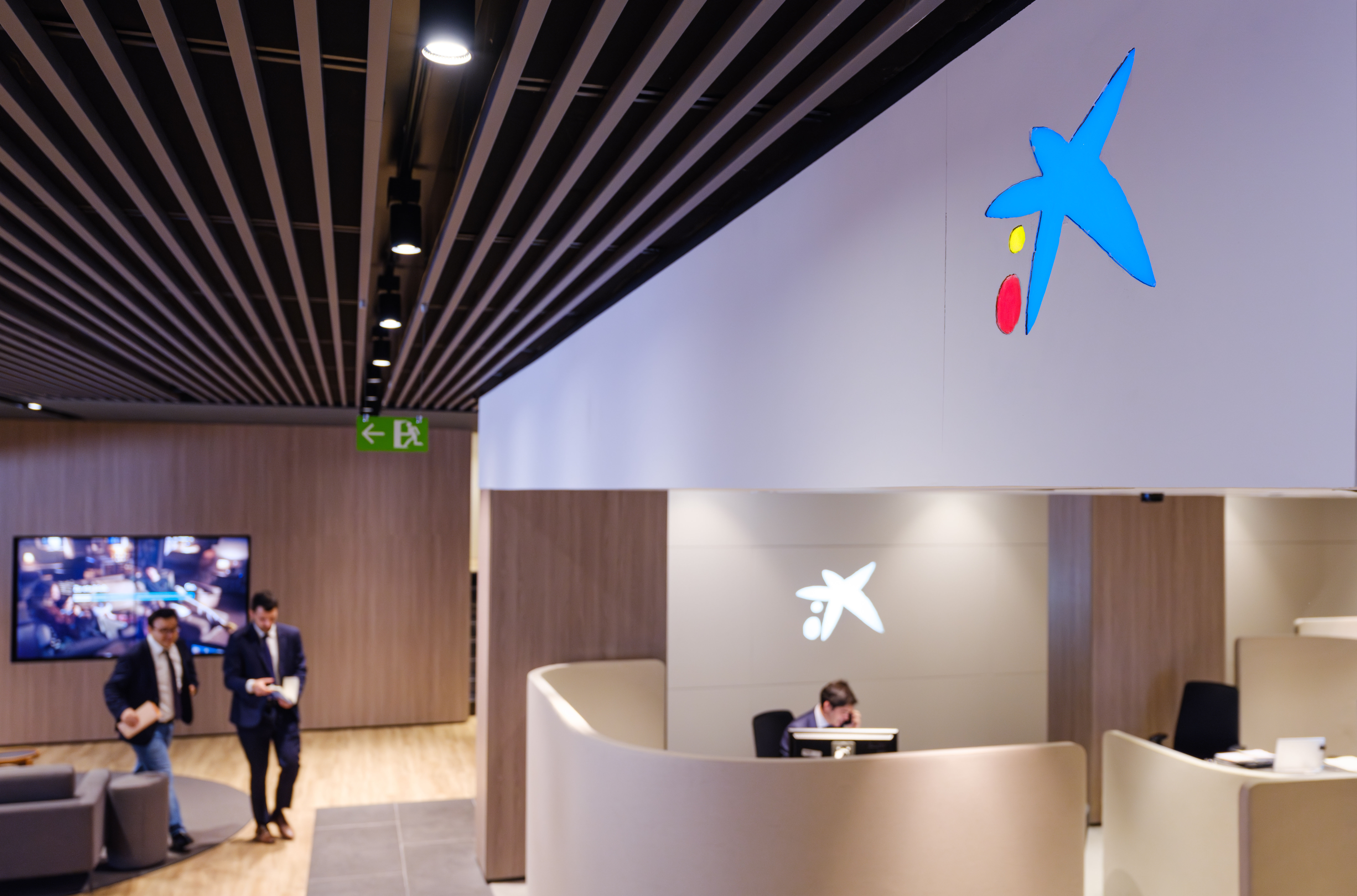 Una oficina de Caixabank. Foto: Caixabank.