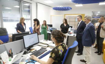 La visita de la delegada del Área de Economía, Innovación y Hacienda del Ayuntamiento de Madrid, Engracia Hidalgo, al Centro Talento & Empresas. Foto: Ayuntamiento de Madrid