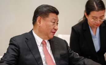 (Foto de ARCHIVO) El presidente chino, Xi Jinping, en el Palacio de la Moncloa, durante su reunión con el presidente del Gobierno, Pedro Sánchez. Óscar J.Barroso/AFP7 / Europa Press 28/11/2018