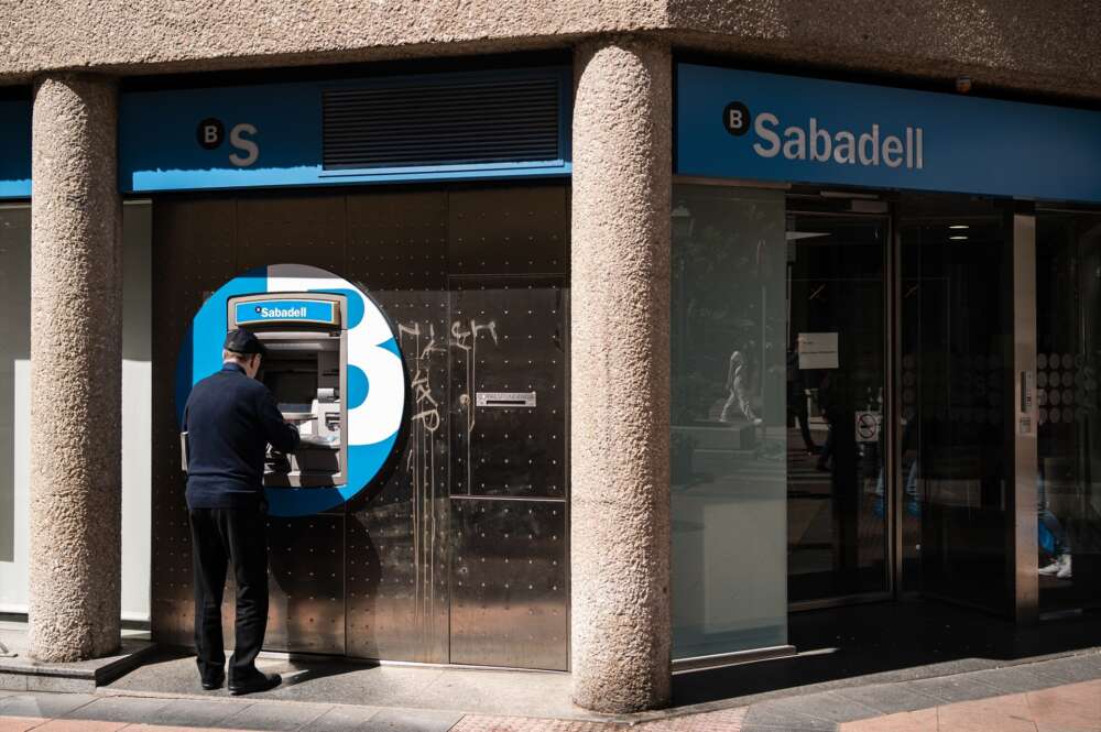 Un cajero de Sabadell.