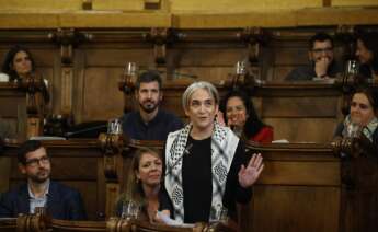 (Foto de ARCHIVO) La exalcaldesa de Barcelona y líder de los Comuns en el Ayuntamiento, Ada Colau, durante su último pleno en el Ayuntamiento de Barcelona, a 25 de octubre de 2024, en Barcelona, Catalunya (España). Este es el último pleno de Ada Colau como concejal. La exalcaldesa abandona también sus responsabilidades al frente de los Comunes, el partido en el que confluyó la nueva izquierda nacida del movimiento del 15M. Kike Rincón / Europa Press 25 OCTUBRE 2024;COLAU;SE DESPIDE 25/10/2024
