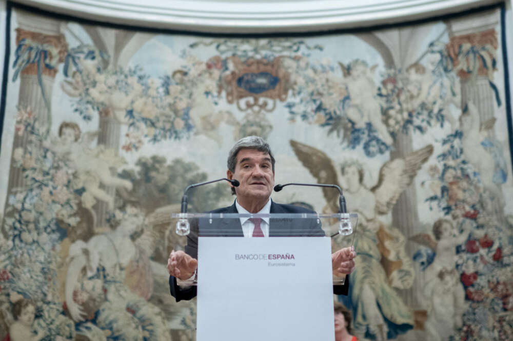 El gobernador del Banco de España, José Luis Escrivá, en su toma de posesión. Alberto Ortega / Europa Press