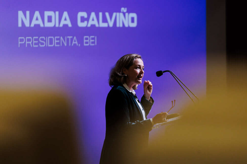 La presidenta del Banco Europeo de Inversiones, Nadia Calviño