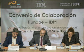 : IBM lidera con programas tutorizados en ciencias de datos e inteligencia artificial. Foto: Fundae