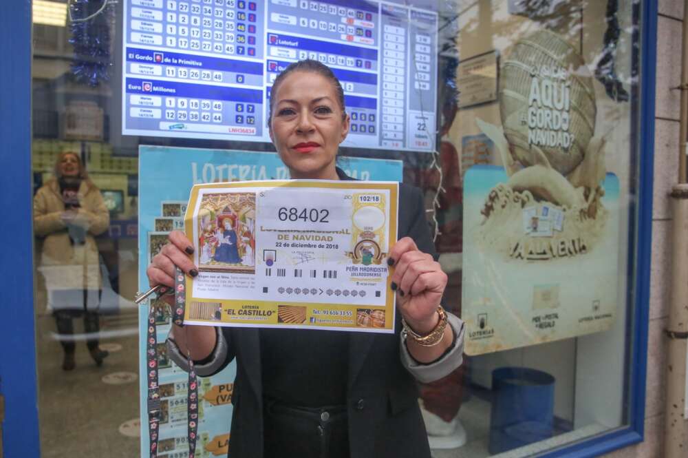 La dueña de una administración de lotería en Villaviciosa de Odón (Madrid).