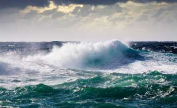 Mar embravecido durante una tormenta