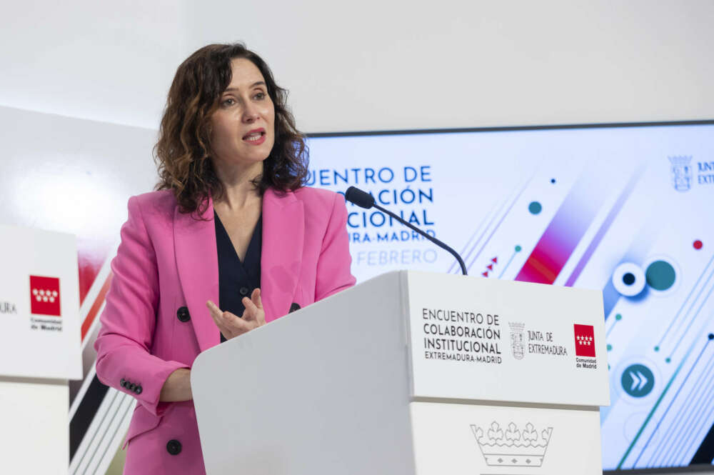 La presidenta de la Comunidad de Madrid, Isabel Díaz Ayuso. Jorge Armestar / Europa Press