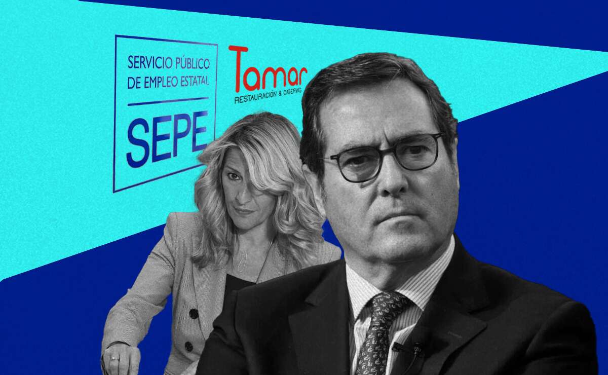 Yolanda Díaz y Antonio Garamendi