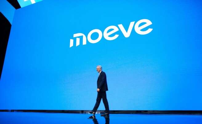El consejero delegado de Moeve, Maarten Wetselaar, en la presentación de la nueva marca