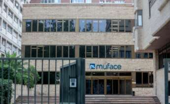 Archivo - Fachada de un edificio de Muface, en Paseo de Juan XXIII, a 11 de octubre de 2024, en Madrid (España).