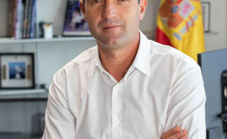 Archivo - El presidente de Indra, Ángel Escribano.