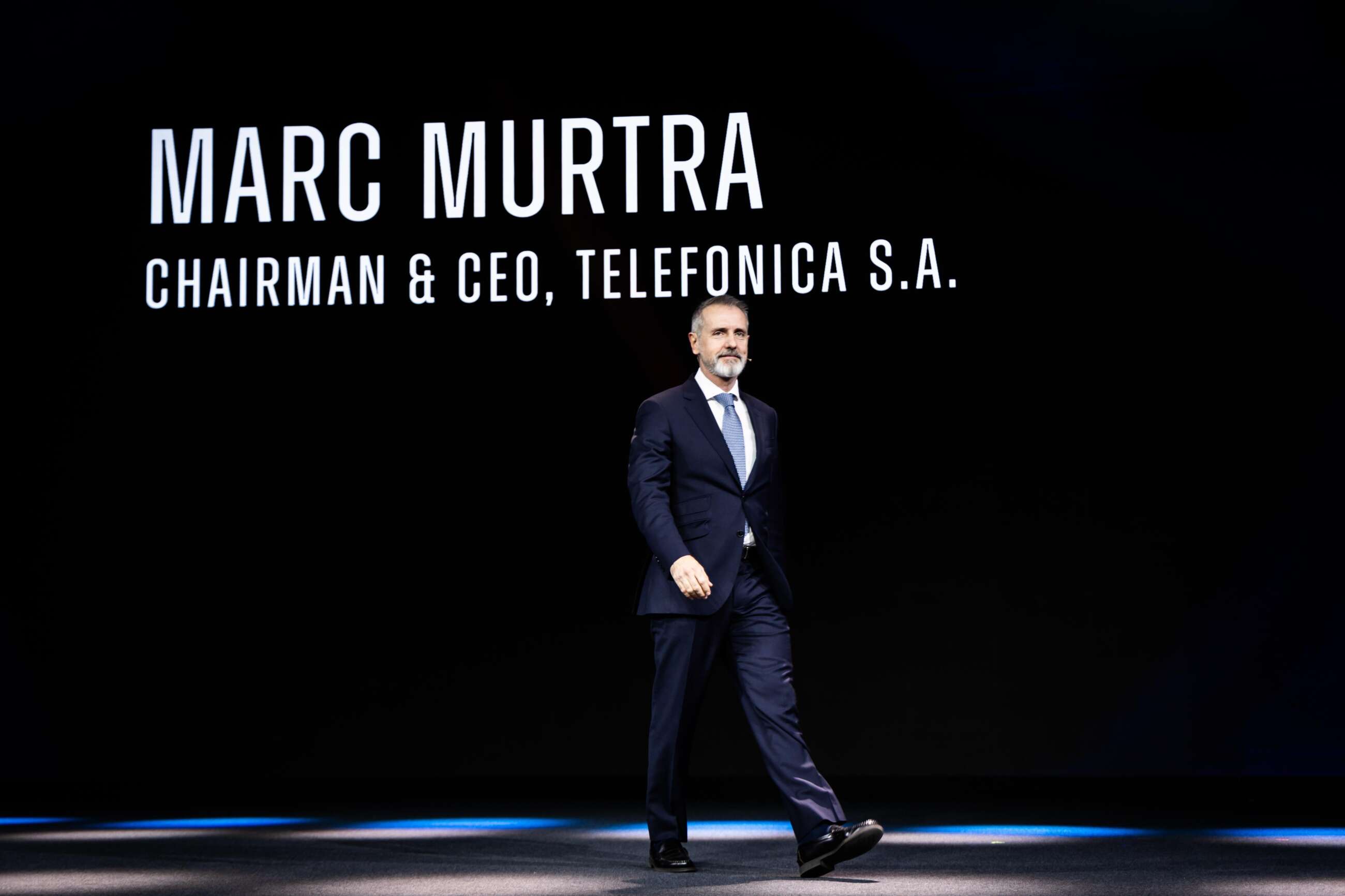 El presidente de Telefónica, Marc Murtra, en la inauguración del MWC de Barcelona