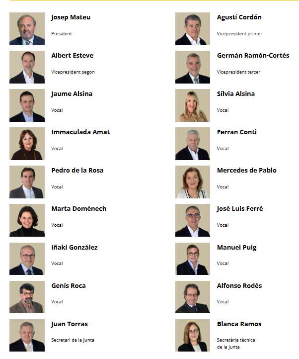 Junta directiva. Foto: RACC.