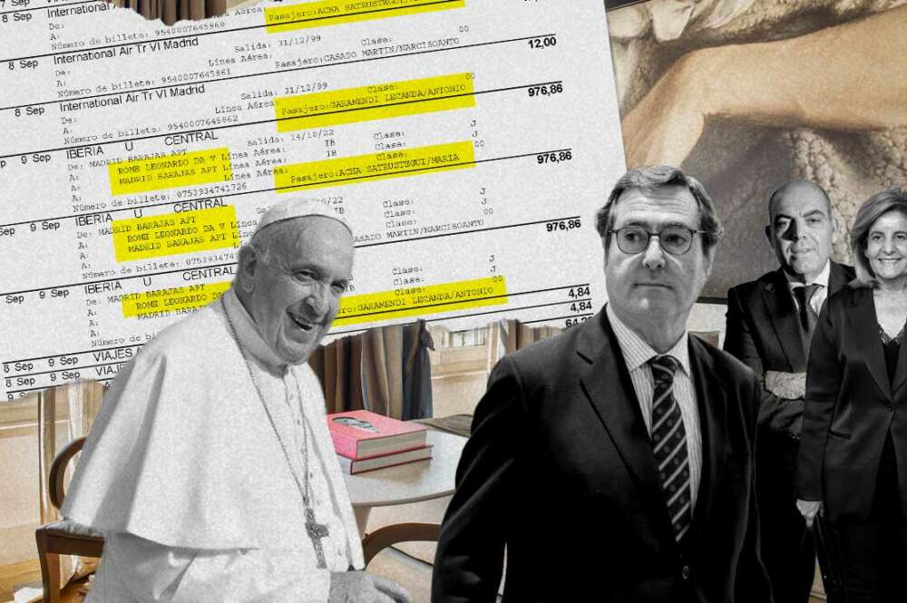 El viaje de la mujer de Garamendi a todo lujo para ver al Papa Francisco en Roma