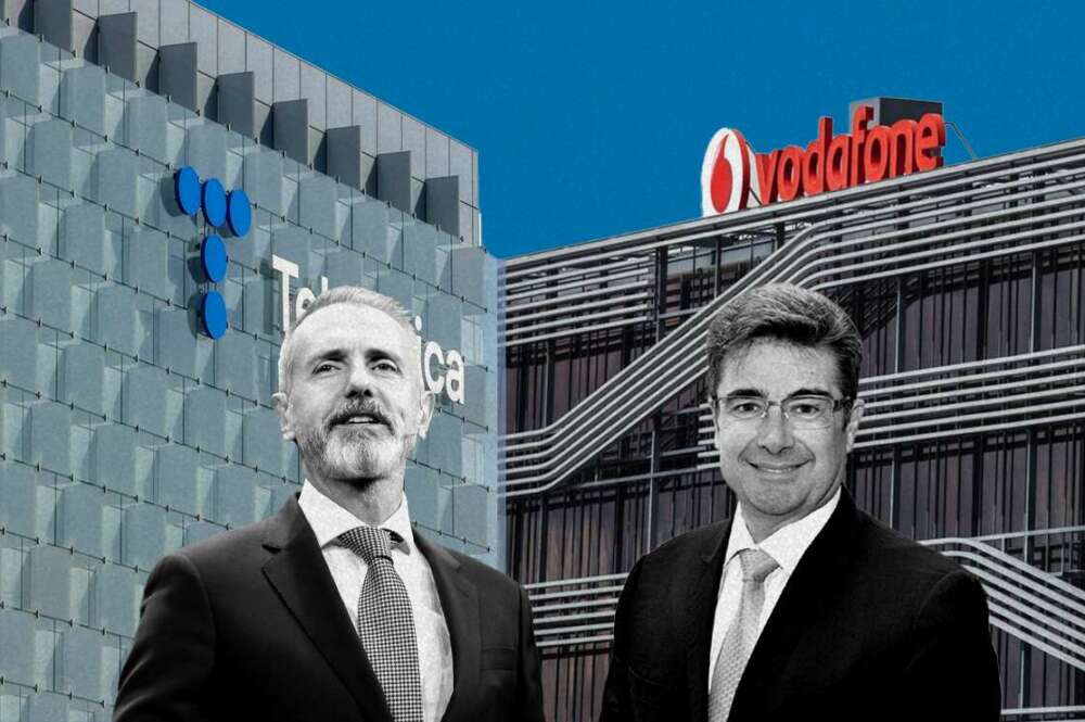 Marc Murtra, presidente de Telefónica, y José Miguel García, CEO de Vodafone España