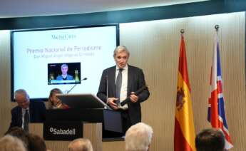 El excorresponsal en Londres en TVE y columnista en ECONOMÍA DIGITAL, Miguel Ángel Idígoras. Foto: Premios Magna Carta.
