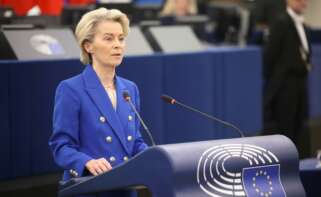 Archivo - La presidenta de la Comisión Europea, Ursula von der Leyen, durante una comparecencia ante el Parlamento Europeo (archivo)