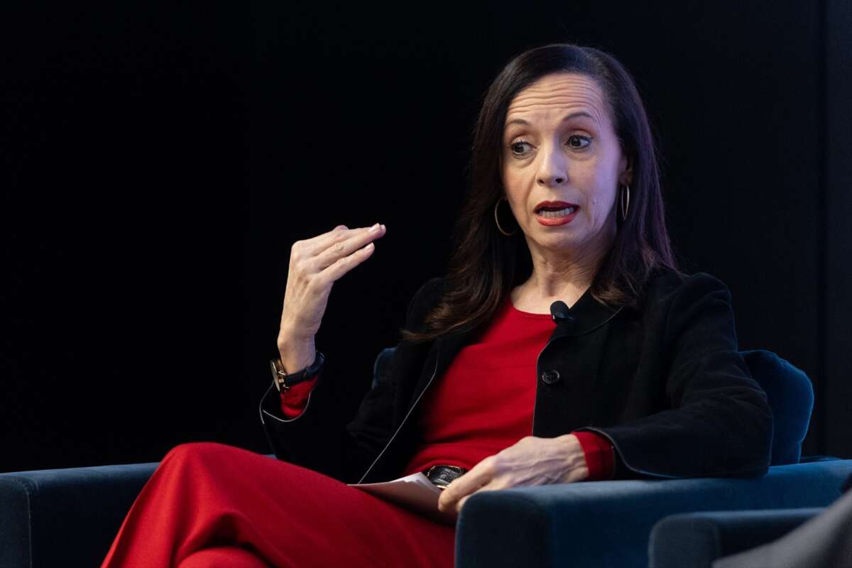 (Foto de ARCHIVO)
La presidenta de Redeia, Beatriz Corredor, interviene durante la primera jornada de la V edición del foro ‘Fondos Europeos’ de elDiario.es, en El Beatriz Madrid, a 27 de marzo de 2025, en Madrid (España). ‘elDiario.es’ organiza una nueva edición de este foro de relevancia en el ámbito empresarial y económico. El encuentro se celebra hoy y mañana, 28 de marzo.

Eduardo Parra / Europa Press
27 MARZO 2025;FORO;FONDOS;EUROPEOS;ECONOMÍA;EMPRESAS
27/3/2025. Red Eléctrica.