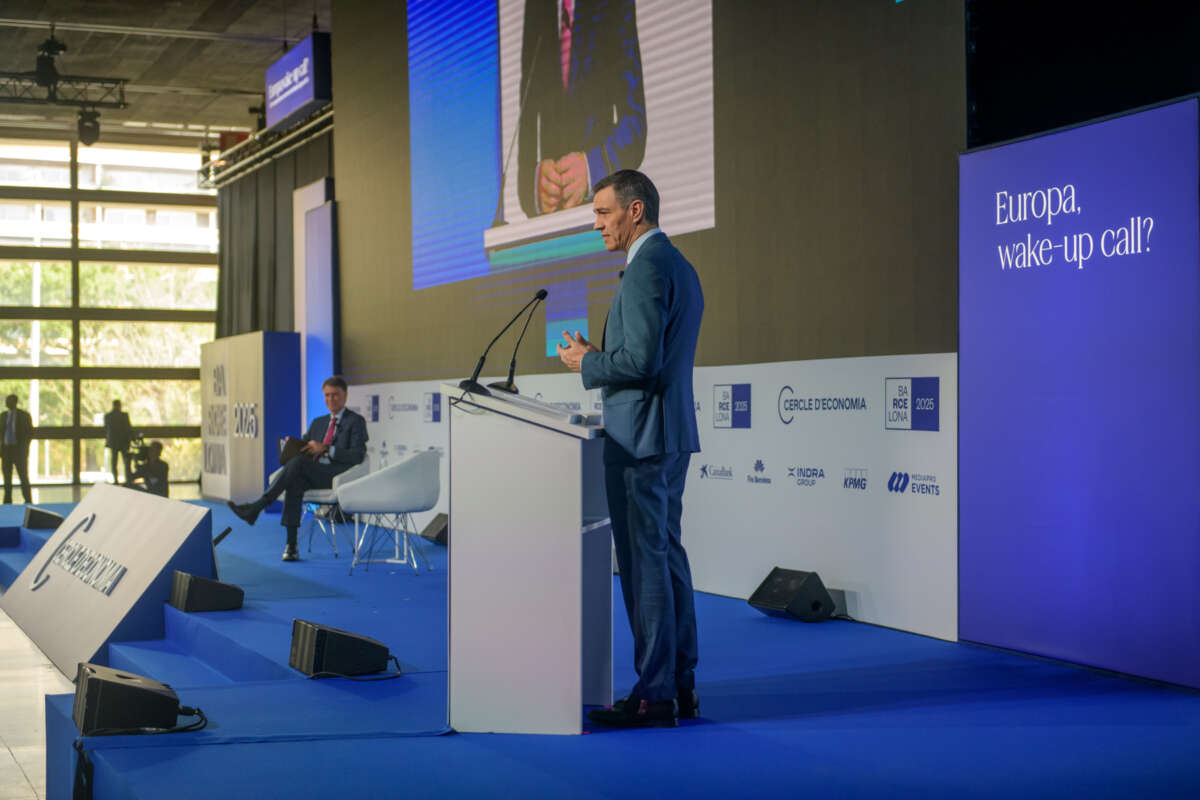El presidente del Gobierno, Pedro Sánchez. Foto: Cercle d'Economia.