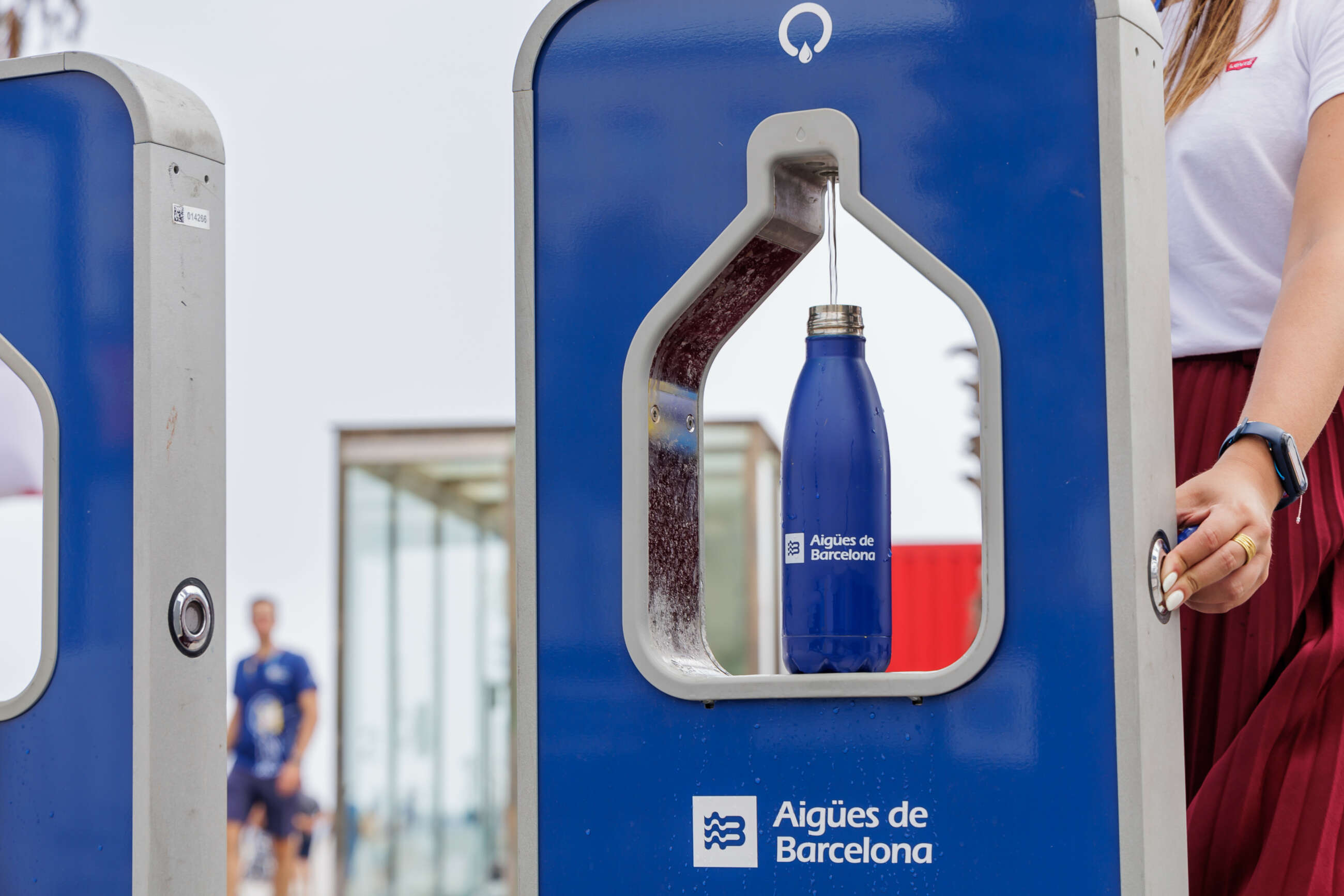  Aigües de Barcelona instaló fuentes de agua en la última edición de la Copa América de vela para reducir los residuos plásticos