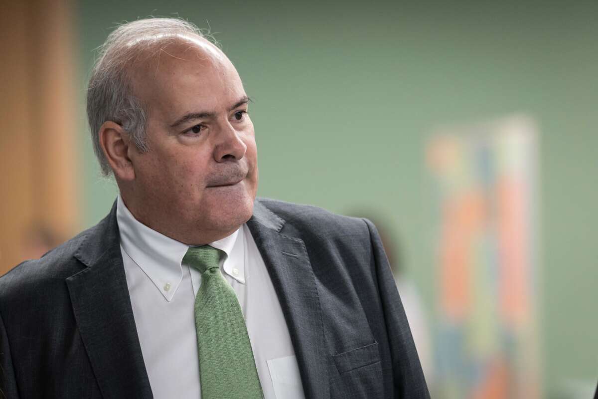 El CEO de Iberdrola España, Mario Ruiz-Tagle, durante un encuentro para presentar el acuerdo estratégico para impulsar la transición energética y la electromovilidad en España, en la sede de Iberdrola, a 8 de mayo de 2025, en Madrid (España). Iberdrola Es