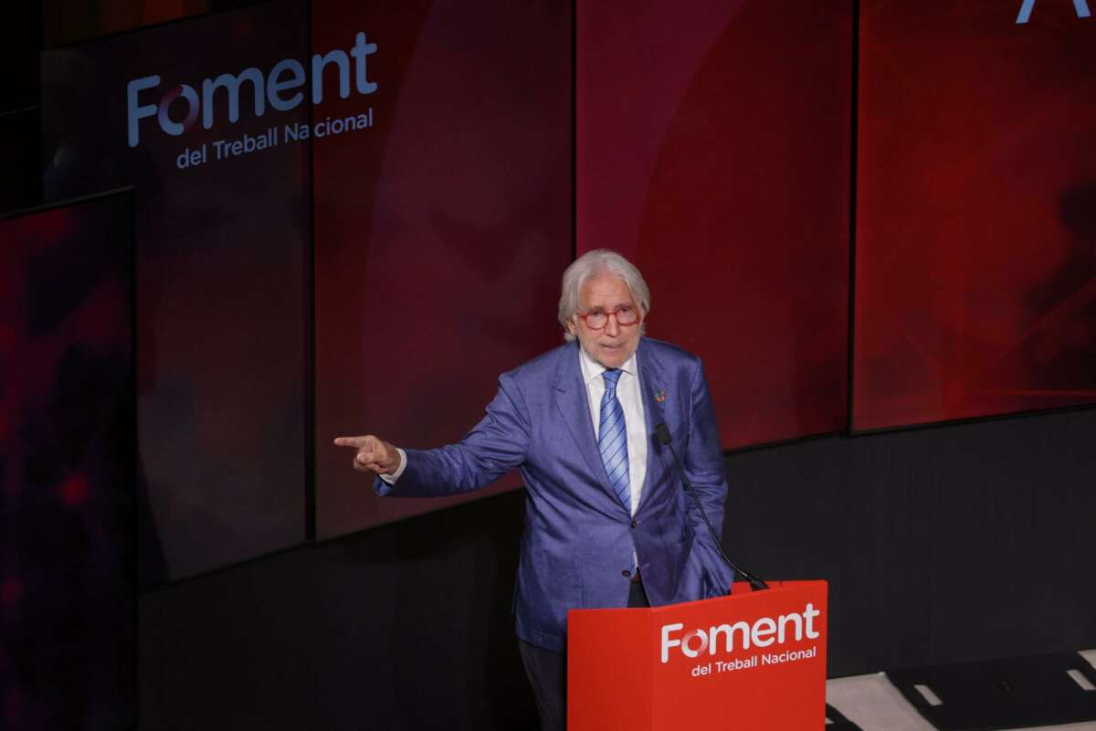 El presidente de Foment, Josep Sánchez Llibre. Foto: Foment.