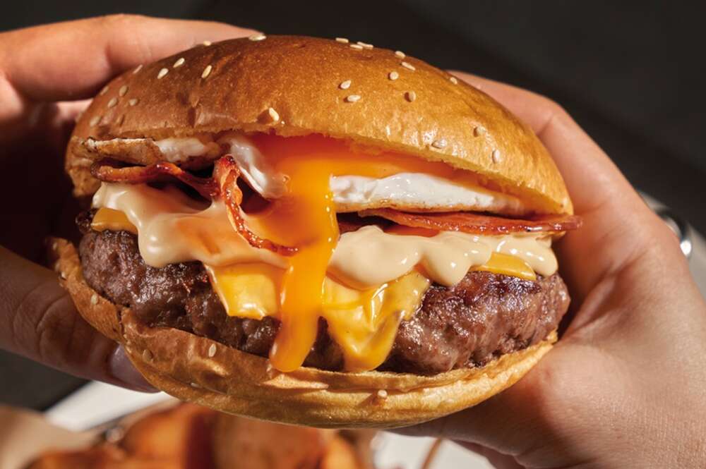 Una de las hamburguesas de Goiko