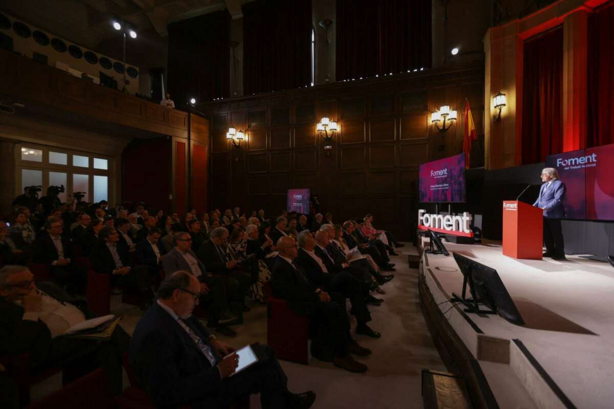 El presidente de Foment, Josep Sánchez Llibre. Foto: Foment.