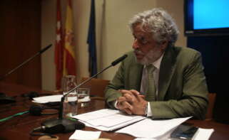 Robert Amsterdam durante la rueda de prensa en la Asociación de la Prensa de Madrid.