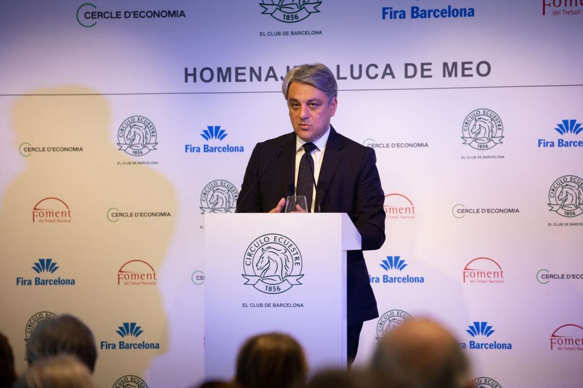 (Foto de ARCHIVO)
El consejero delegado de Renault, y expresidente de Seat, Luca de Meo, durante el homenaje que le ha dedicado el Círculo Ecuestre, en Barcelona (España), a 5 de marzo de 2020.

David Zorraquino / Europa Press
05/3/2020