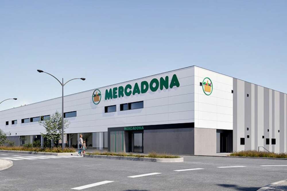Fachada del supermercado de Juan Roig, Mercadona