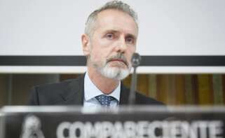 El presidente ejecutivo de Telefónica, Marc Murtra, durante su comparecencia ante la Comisión Mixta de Seguridad Nacional en el Congreso de los Diputados